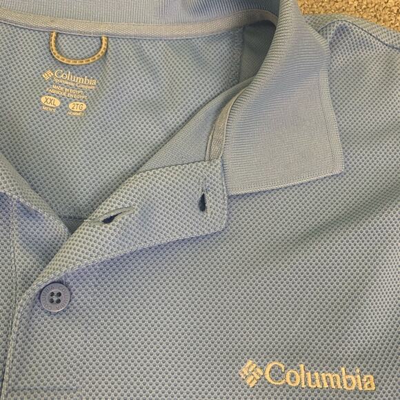 Columbia Omi-Shade Shirt Collared Blue Size XXL - Picture 4 of 7